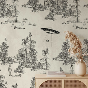 Carta da Parati Toile de Jouy Ufo