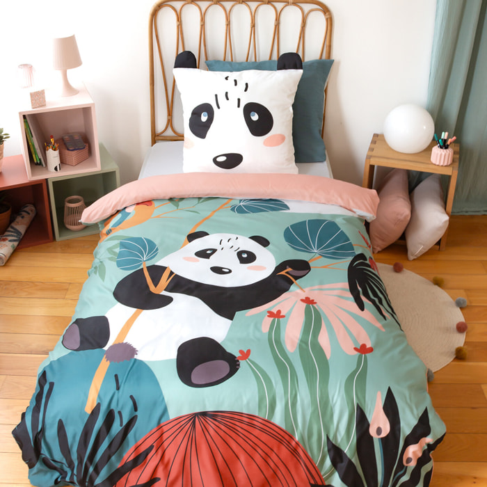 Parure de lit enfant imprimé 100% polyester - panda