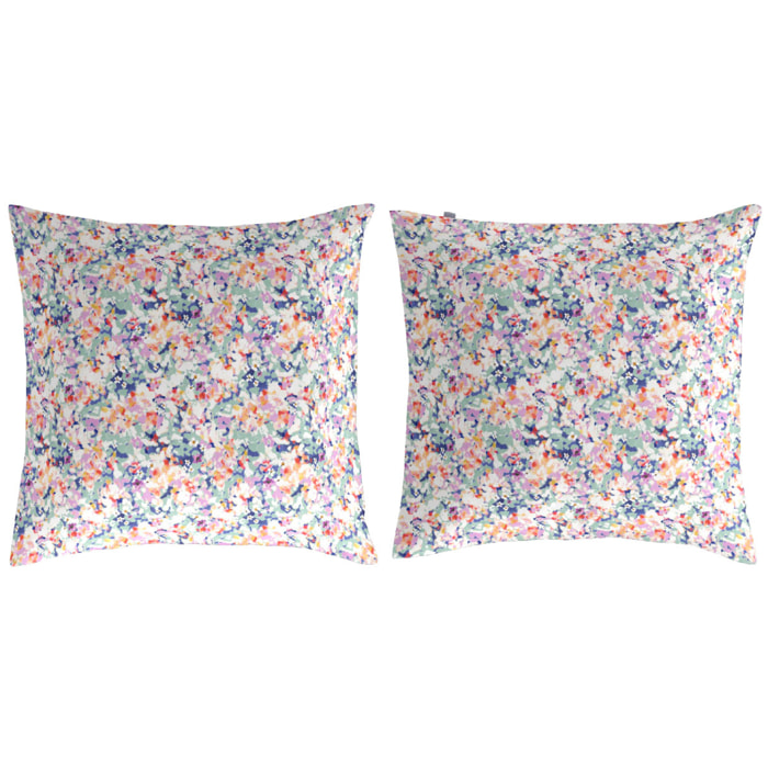 2 Fundas de almohada 100% algodón POESIE B - 65x65 cm