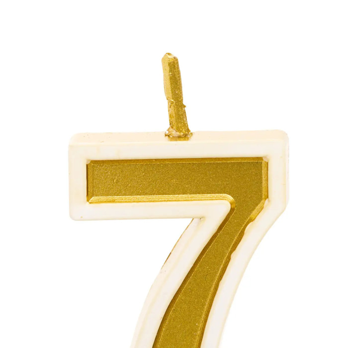 Bougie d'anniversaire Numéro 7