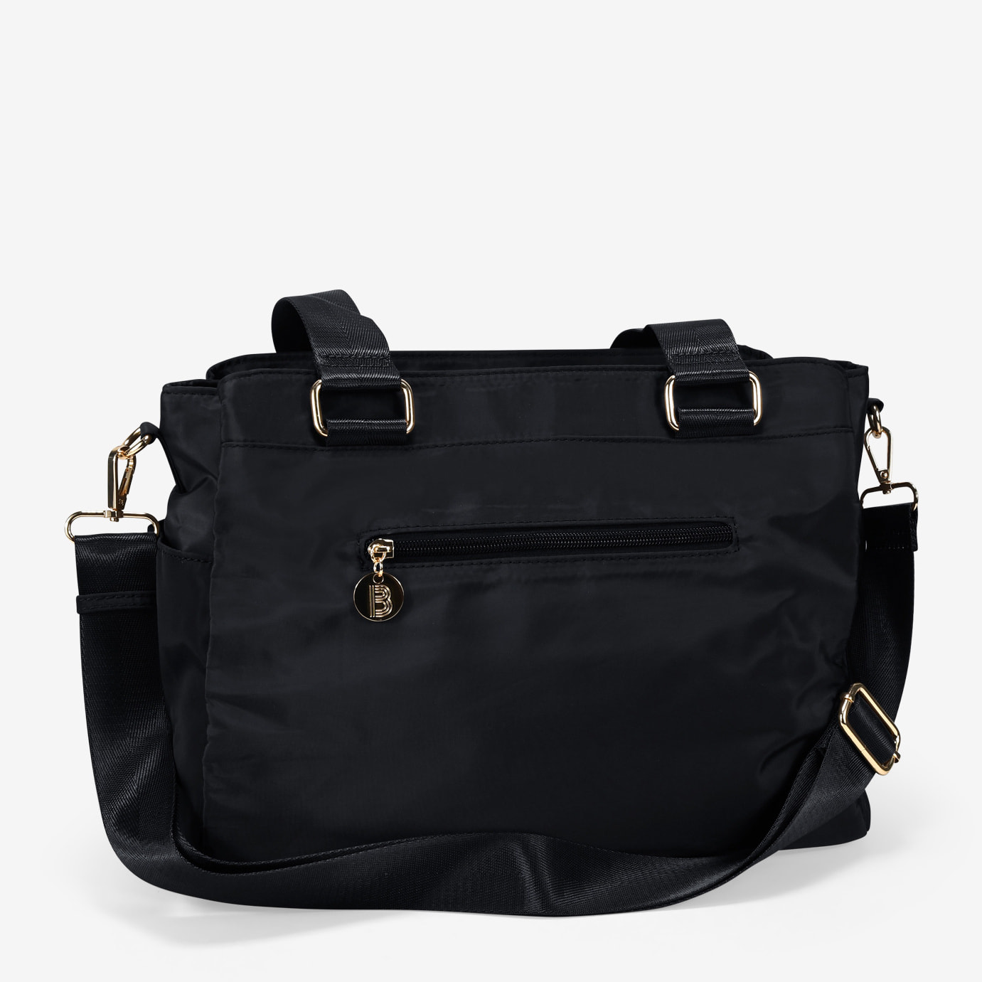 Bolso de hombro negro para portátil