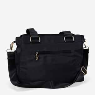 Bolso de hombro negro para portátil