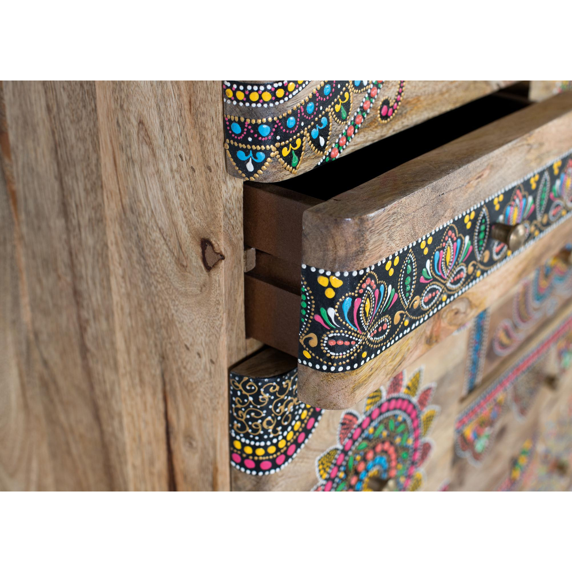Sinfonier de Madera de Mango 60 Cm Estilo Boho Ethnic