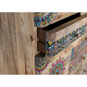 Sinfonier de Madera de Mango 60 Cm Estilo Boho Ethnic