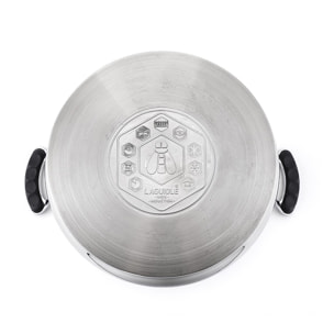 Couscoussier - acier inoxydable 18/8 - argenté