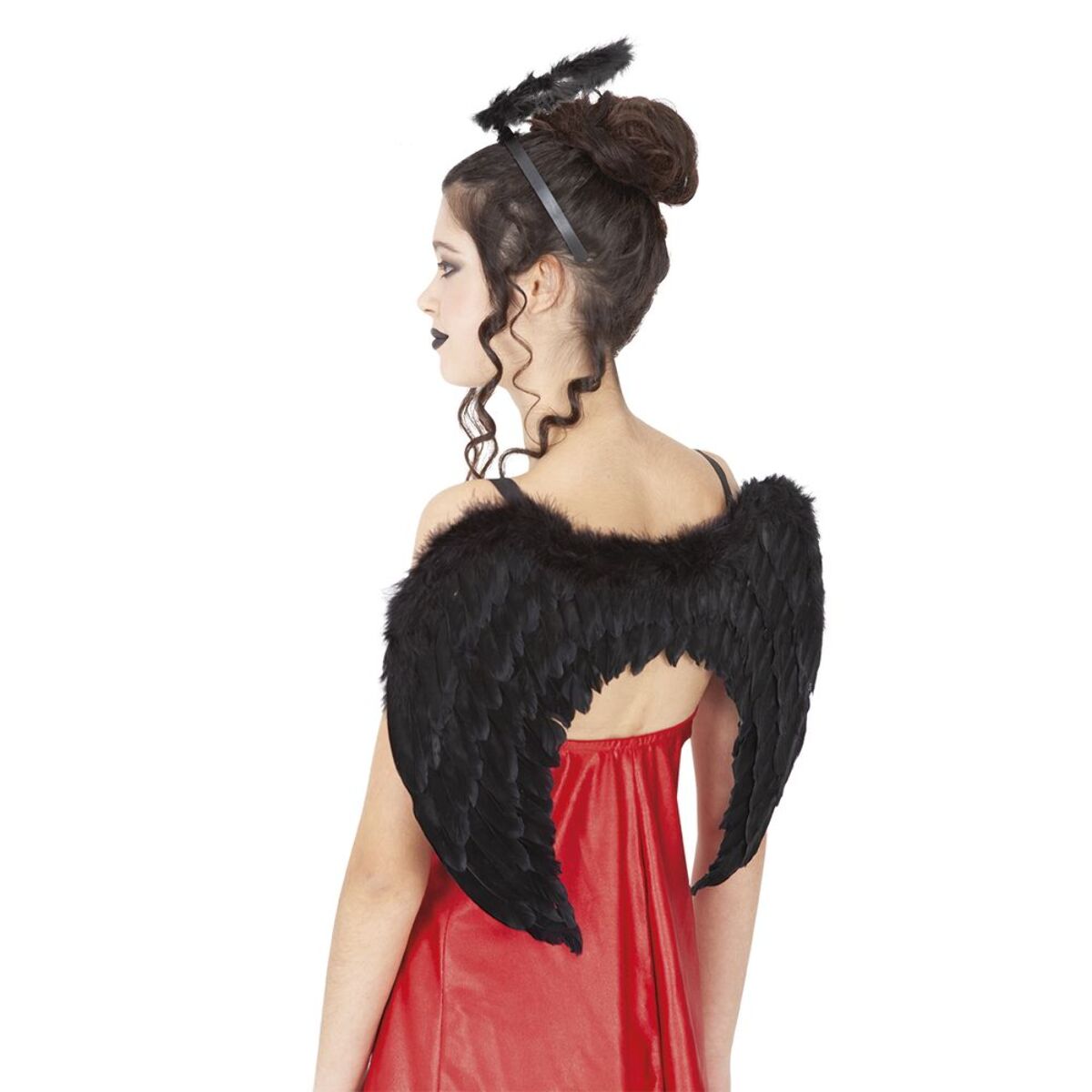 SET ÁNGEL NEGRO( ALAS + DIADEMA)