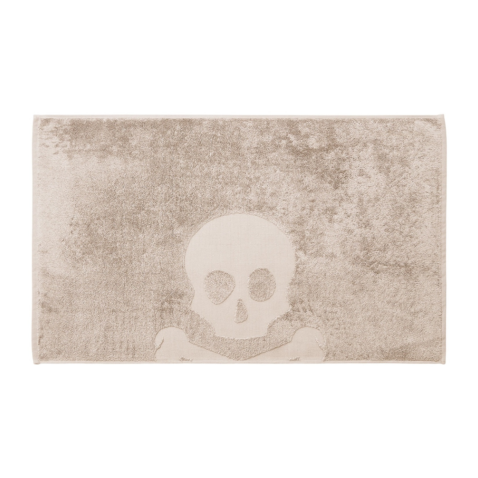 Alfombra de baño calavera 50x80cm 100% algodón 750gsm beige scalpers home