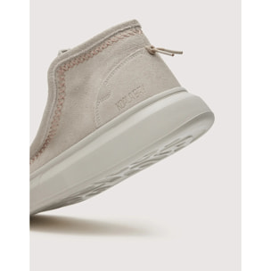 Botines Piel Serraje Beige - Tundra