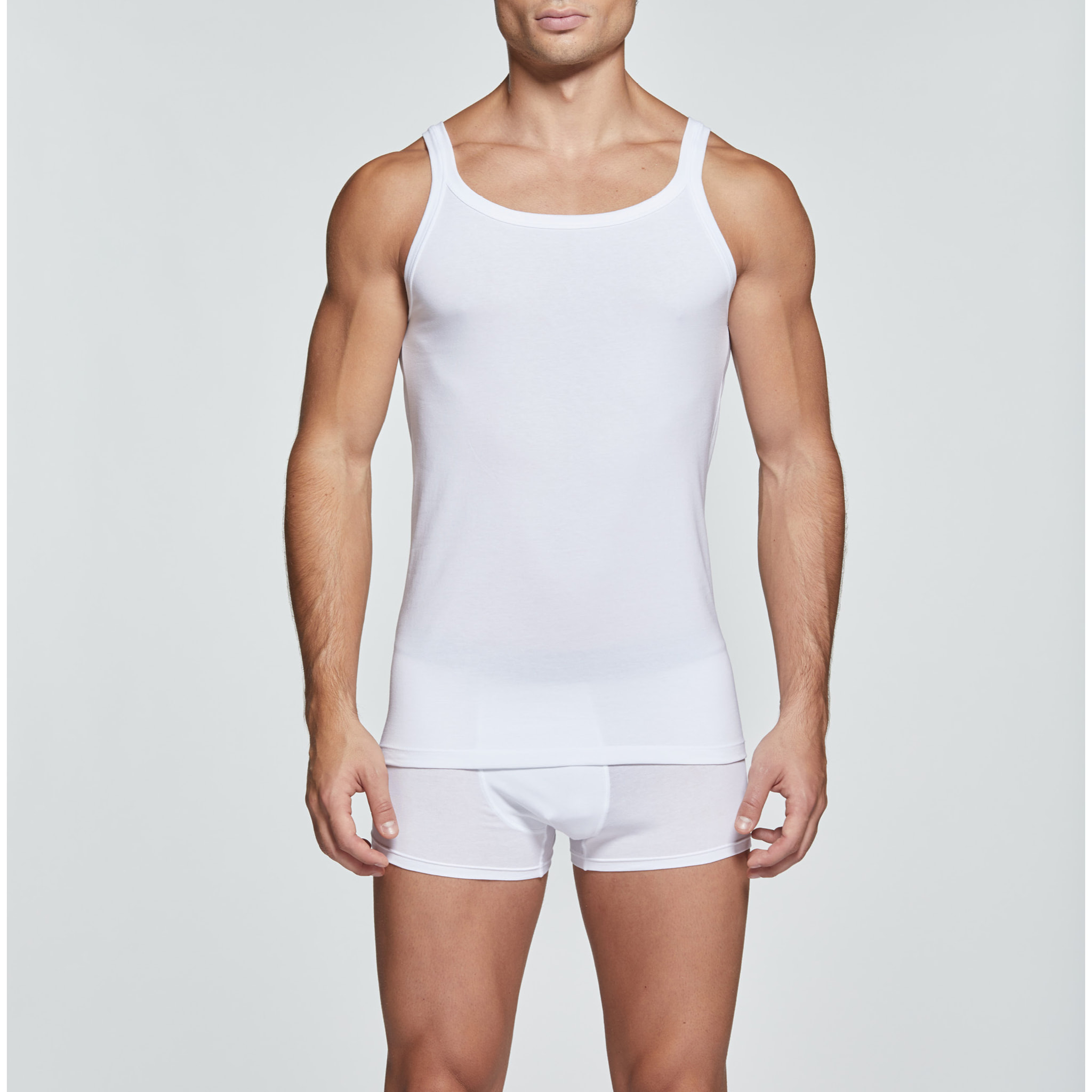 CANOTTA SPALLA STRETTA SCOLLO U