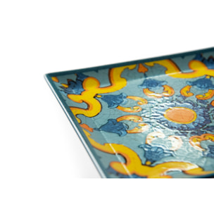 Set de 6 assiettes carrées Excelsa – Trinacria, Céramique Multicolore