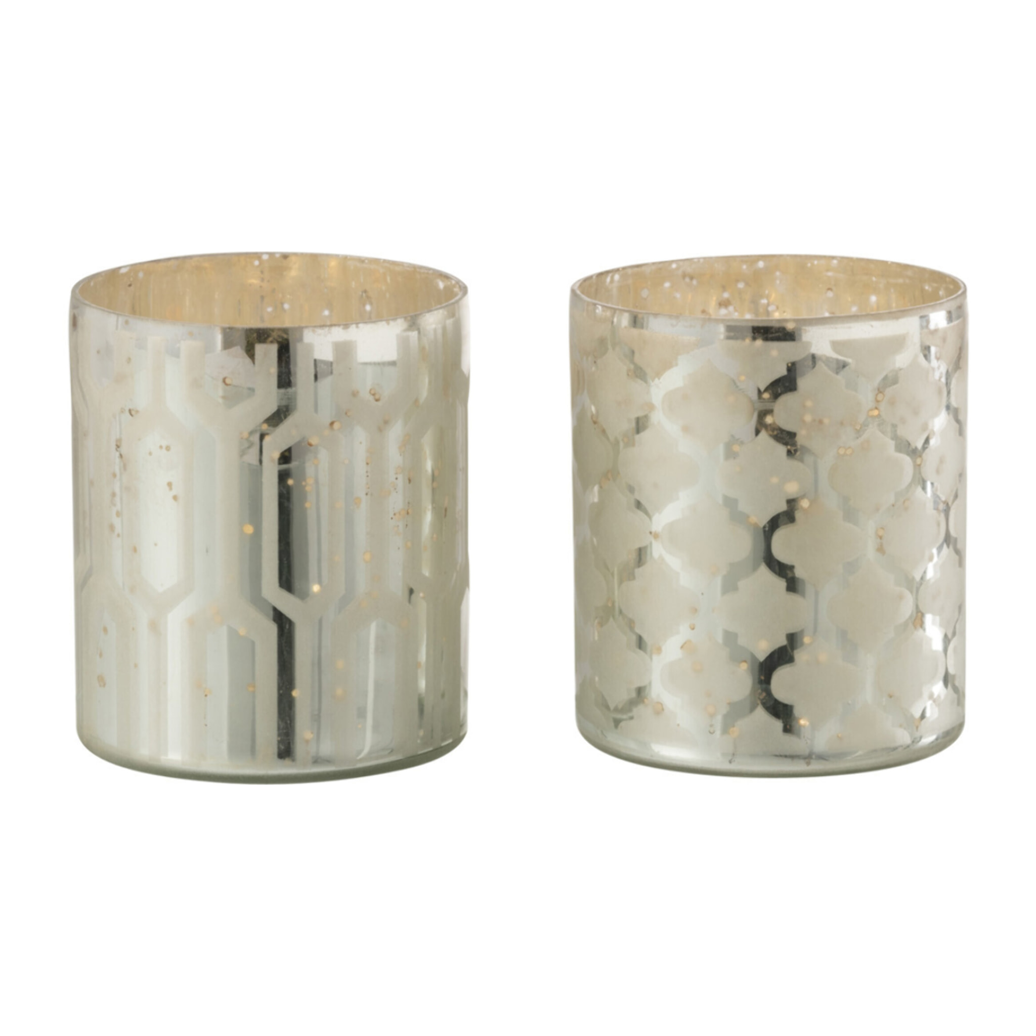 J-Line photophore - verre - argent - extra small - 2 pcs