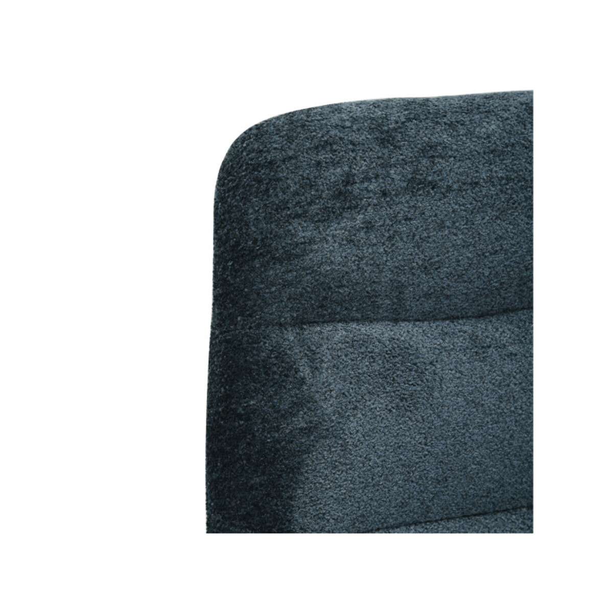 Chaise rotative 360° capitonnée en tissu et pieds métal - 3 coloris - LILA