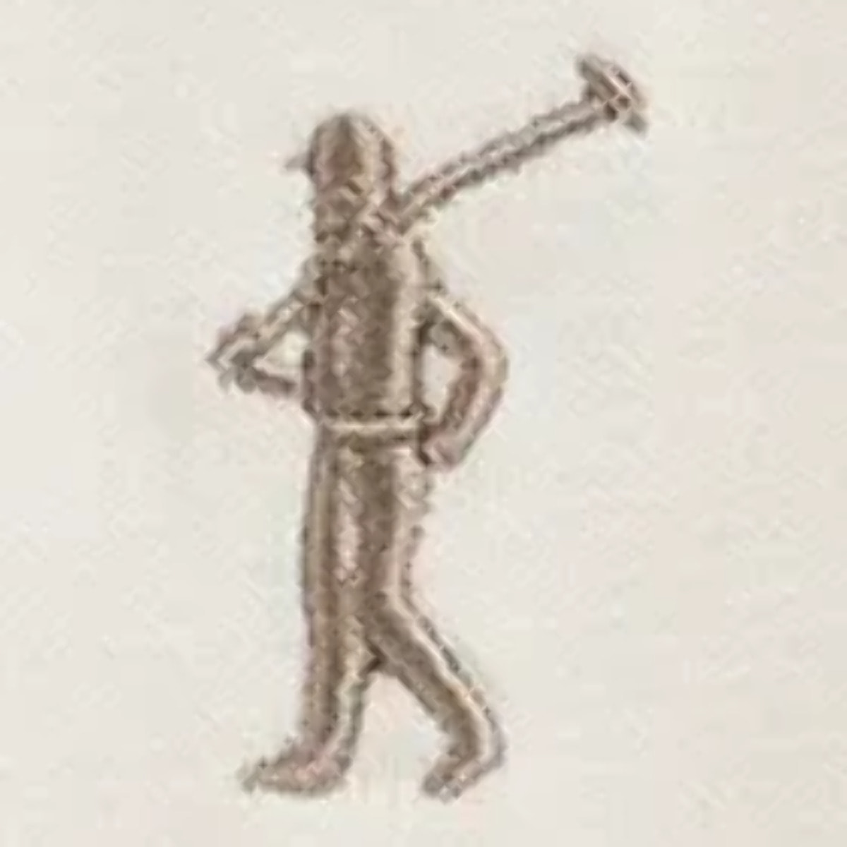 Canotta a bretelle ecrù slim fit con ricamo Rigby Go