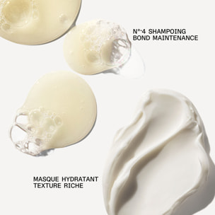 Héros de l'Hydratation Édition Limitée - Coffret Shampoing Bond Maintenance No.4 100ml + Masque Hydratant pour Cheveux Moyens à Épais 200ml
