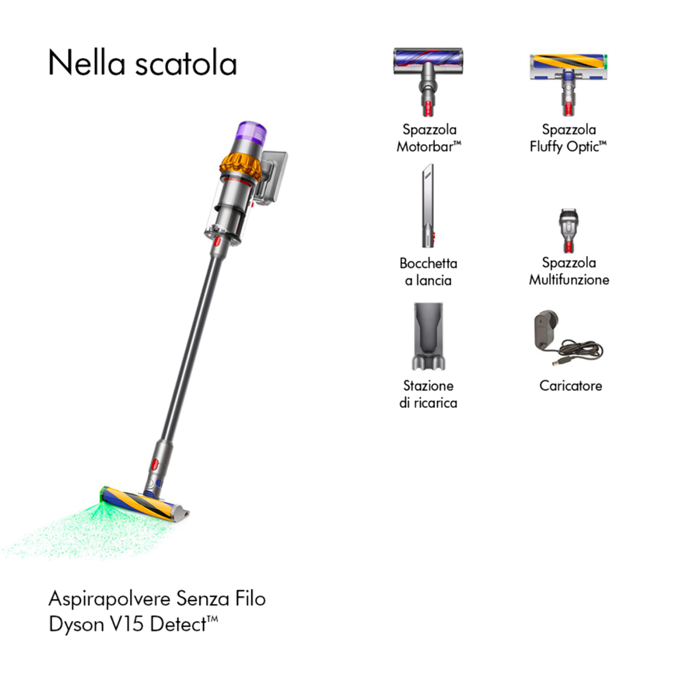 Aspirapolvere senza filo Dyson V15 Detect™ | Ricondizionato