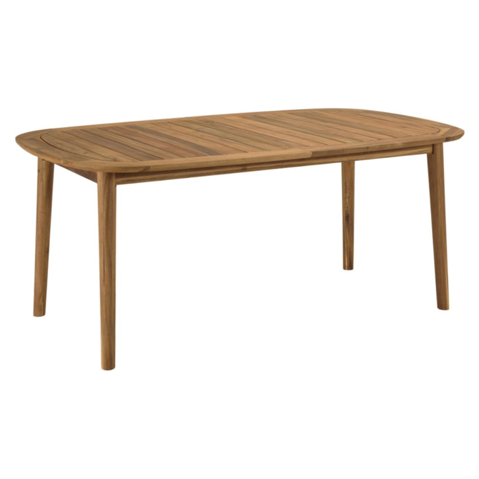 VICK - Table de jardin extensible en acacia huilé 180/240x110cm