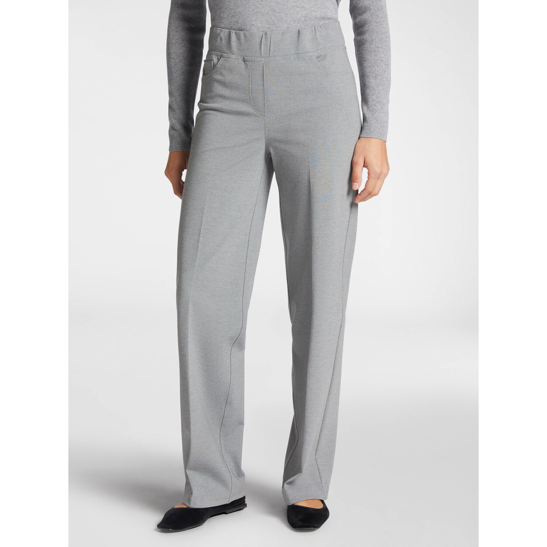 Elena Mirò - Pantaloni pull on in punto Milano - Grigio