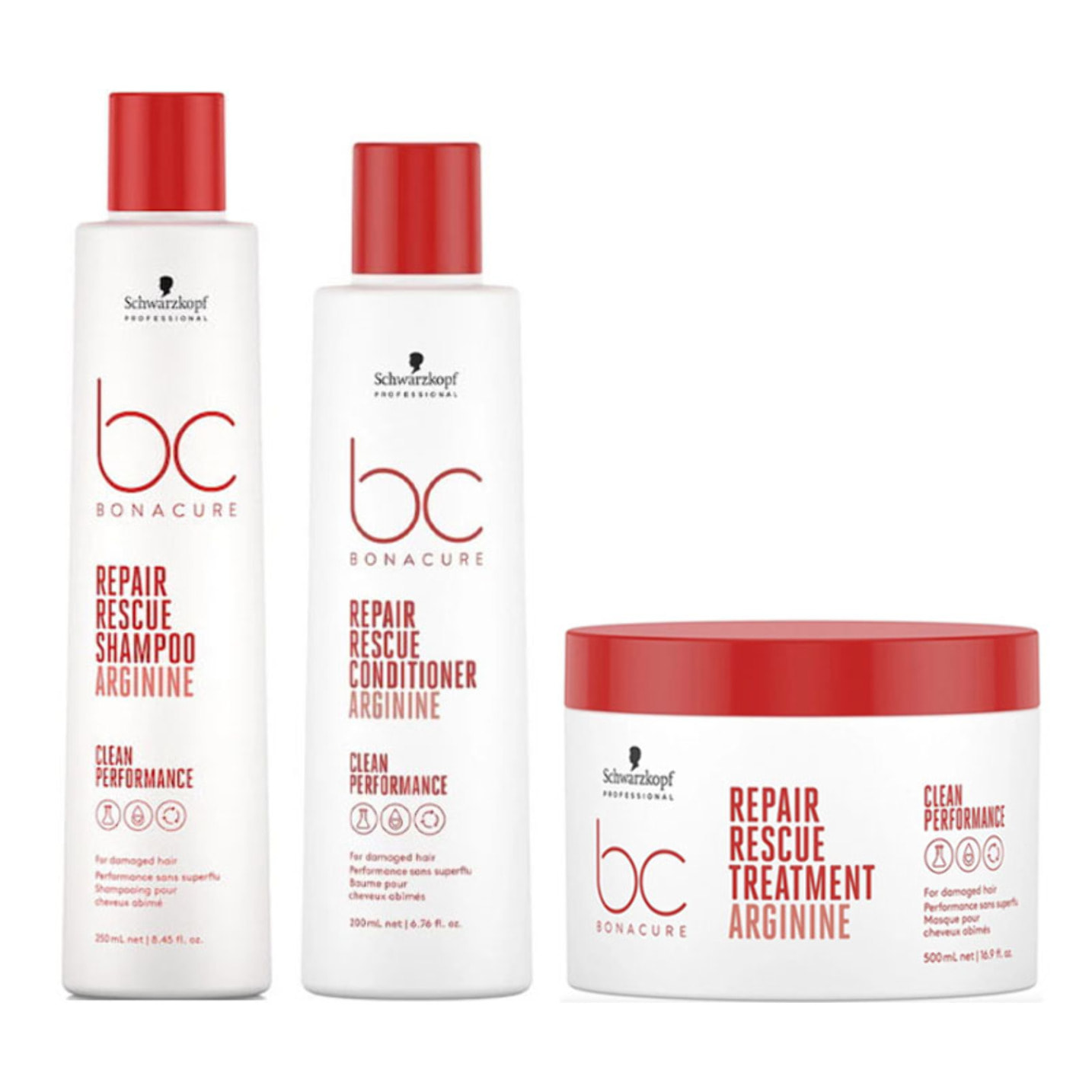 SCHWARZKOPF Kit BC Bonacure Repair shampoo 250ml + Balsamo 200ml + maschera 500ml