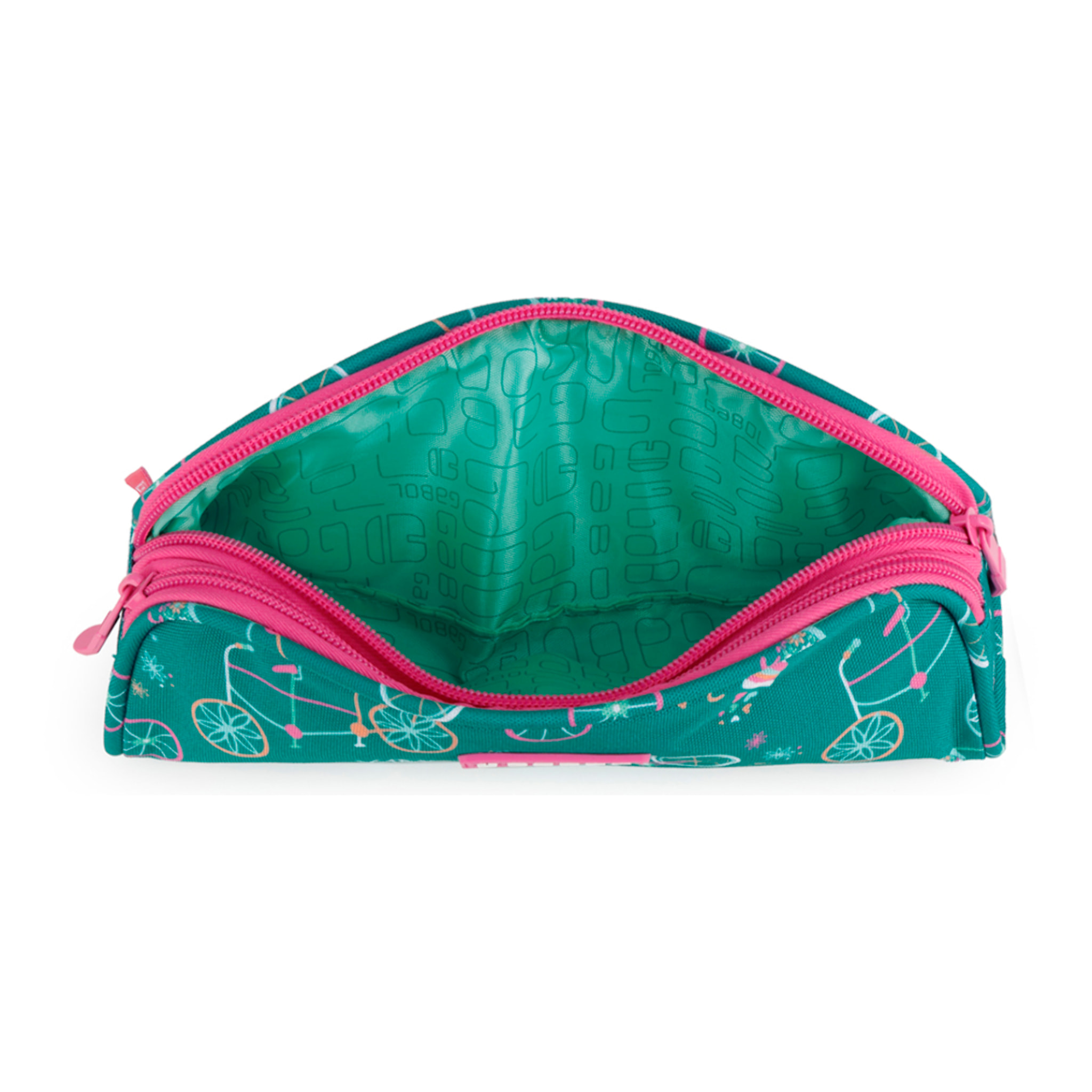 Estuche doble Gabol FIORI con bicicletas y resistente al agua