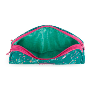 Estuche doble Gabol FIORI con bicicletas y resistente al agua