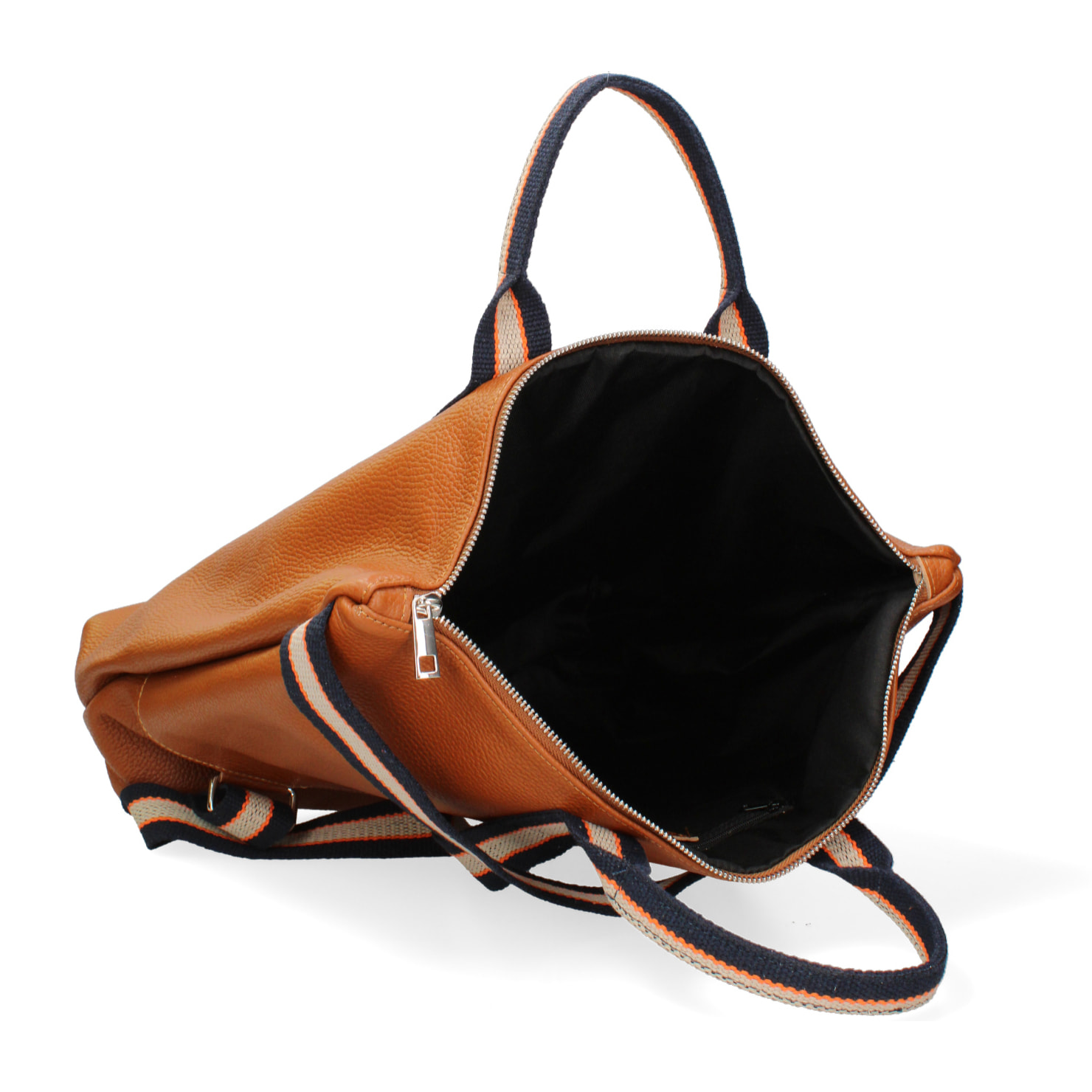 Borsa a mano convertibile in zaino  da donna In Vera pelle Made in Italy 43x38x12 cm