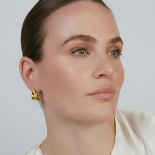 Pendientes Rorki acabado oro amarillo 18k