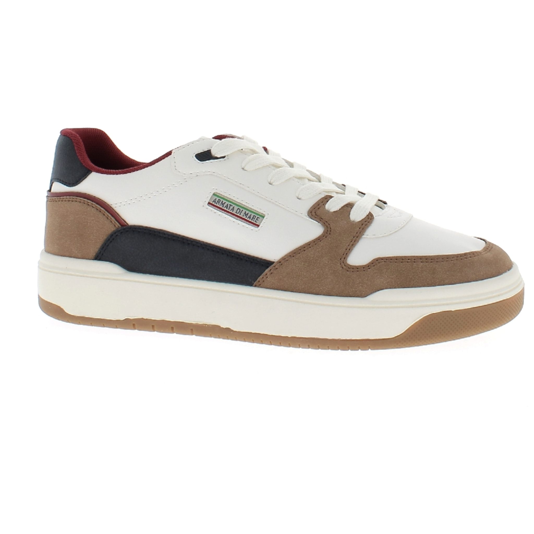 Armata di Mare Scarpe Uomo Sneakers Casual Stringate con Soletta Rimovibile in Memory Foam AMU W24D653 Off White