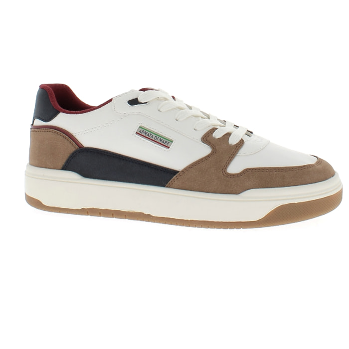 Armata di Mare Scarpe Uomo Sneakers Casual Stringate con Soletta Rimovibile in Memory Foam AMU W24D653 Off White