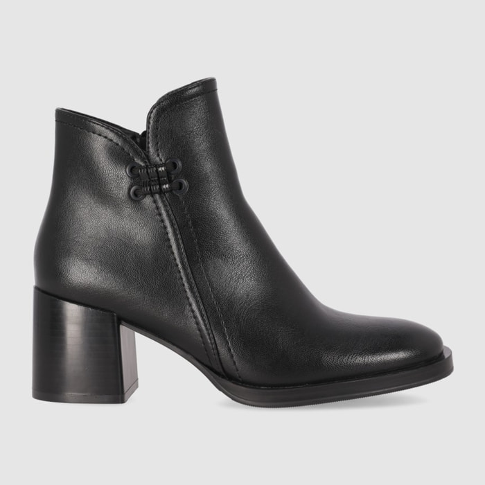 Botines - Negro - Tacón: 5 cm