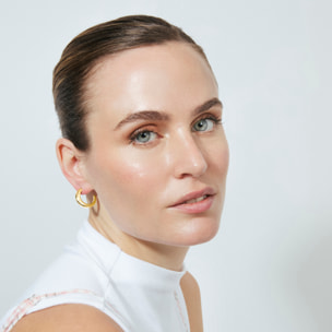 Pendientes Tindia acabado oro amarillo 18k
