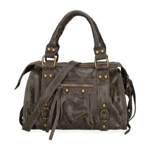 Borsa a spalla da donna - Modello Erisia - Vera pelle - 25.0 x 15.0 x 10.0 cm