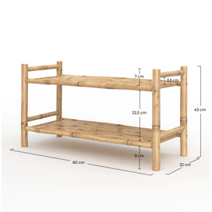 Rangement à chaussures en bambou - Bami