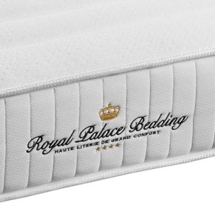 Ensemble - Matelas Mémoire de forme 20cm d'épaisseur - 3 zones de confort - Confort ferme - Sommier tapissier en kit - 2 places