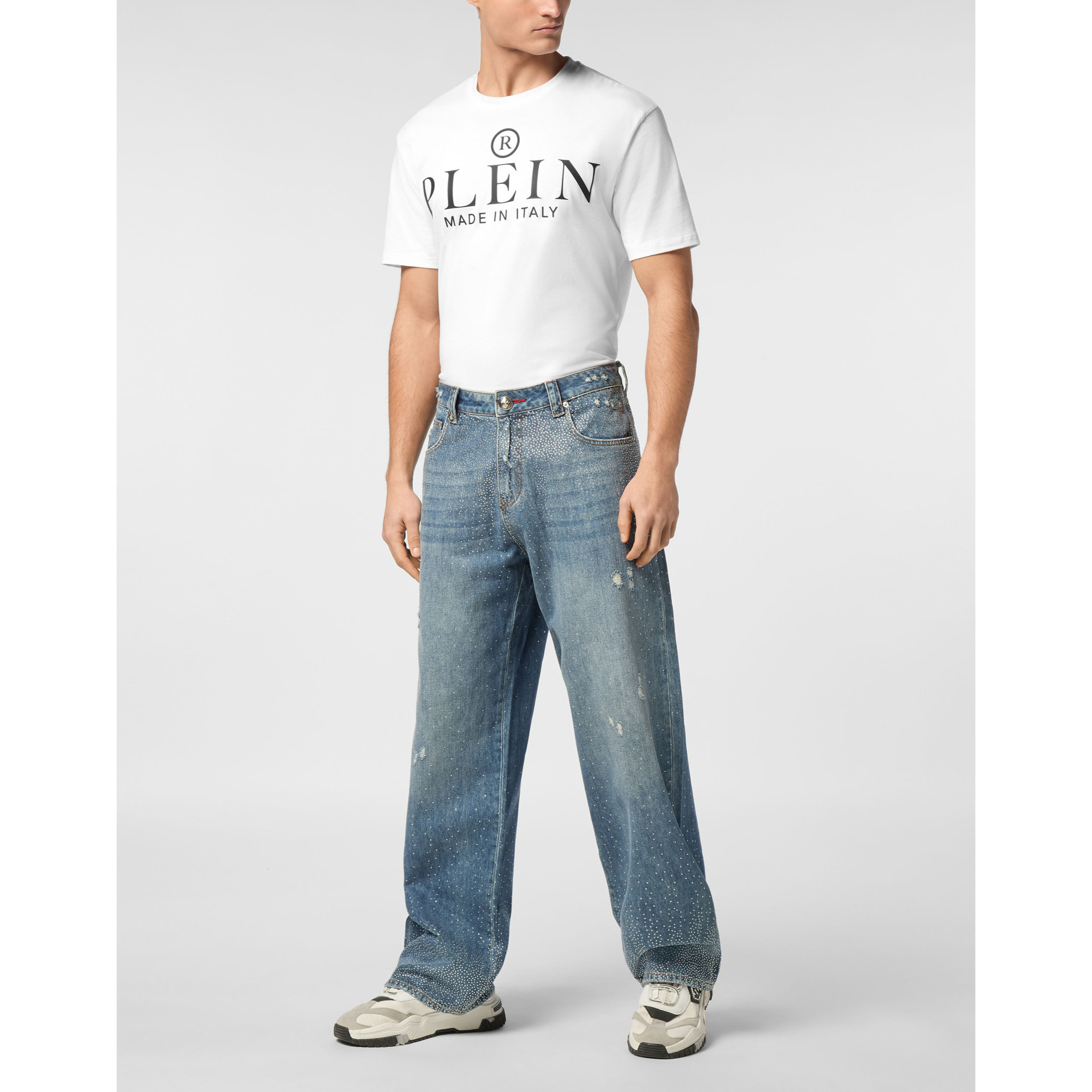 PHILIPP PLEIN Denim Shorts