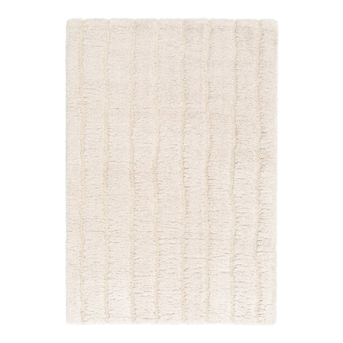 Tapis intérieur motif linéaire crème SOL