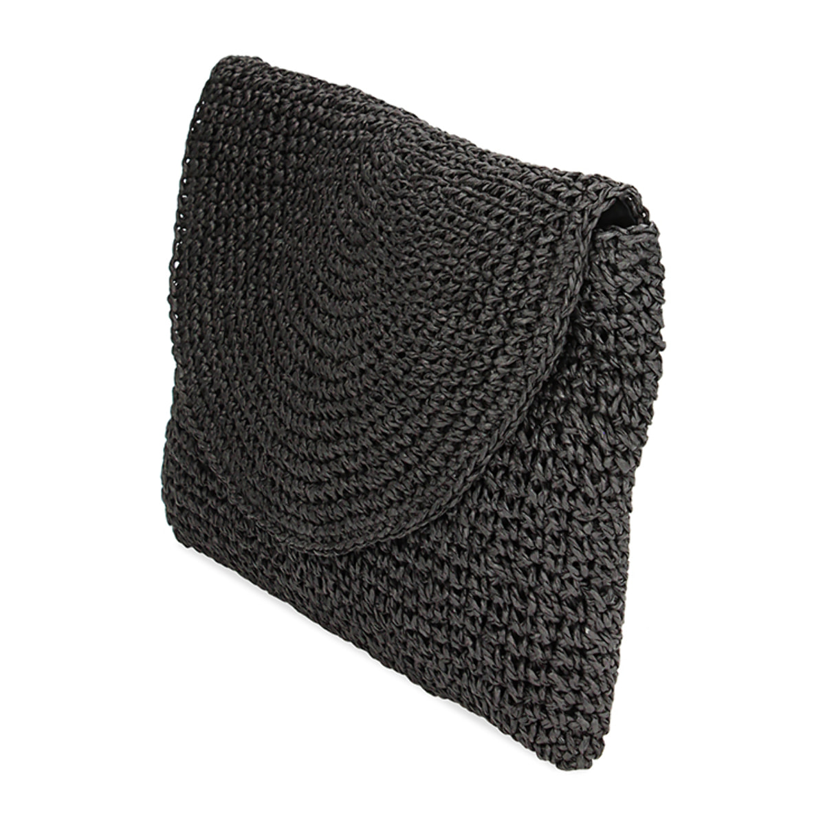 Pochette mare nera in paglia