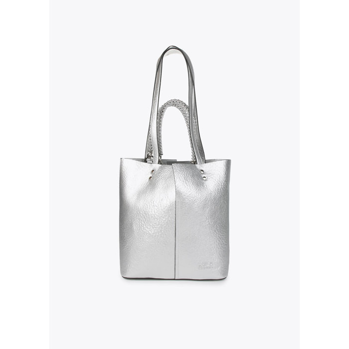 Borsa shopper metallizzata