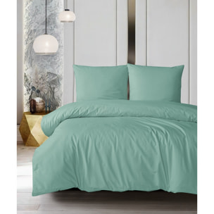 Parure housse de couette et taie(s) oreiller 100% Coton