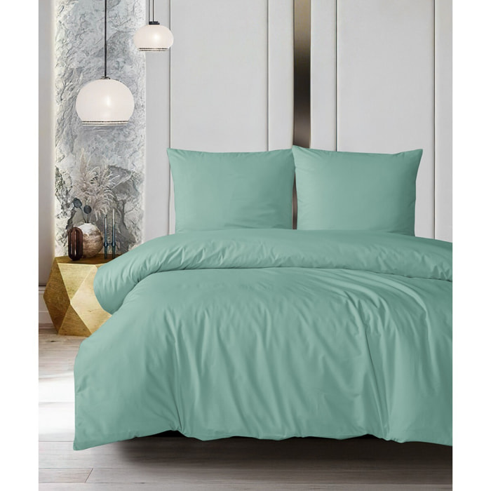 Parure housse de couette et taie(s) oreiller 100% Coton