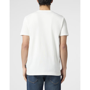 PHILIPP PLEIN Round Neck T-Shirt Tennis Pet Patch