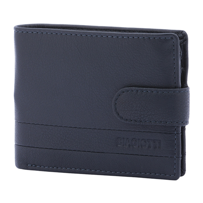 Portafoglio  da uomo In Vera pelle Made in Italy 9,5x12x2,5 cm