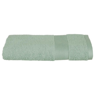 Serviette de toilette "Essentiel" - coton 450 gr/m² - vert céladon 50x90 cm