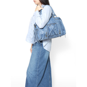 Borsa a spalla da donna - Modello Elara - Vera pelle - 41.0 x 28.0 x 13.0 cm