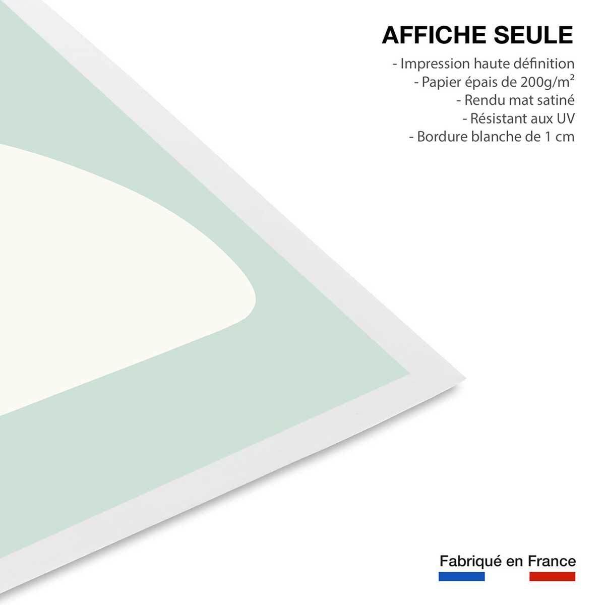 Affiche enfant calin polaire  Affiche seule