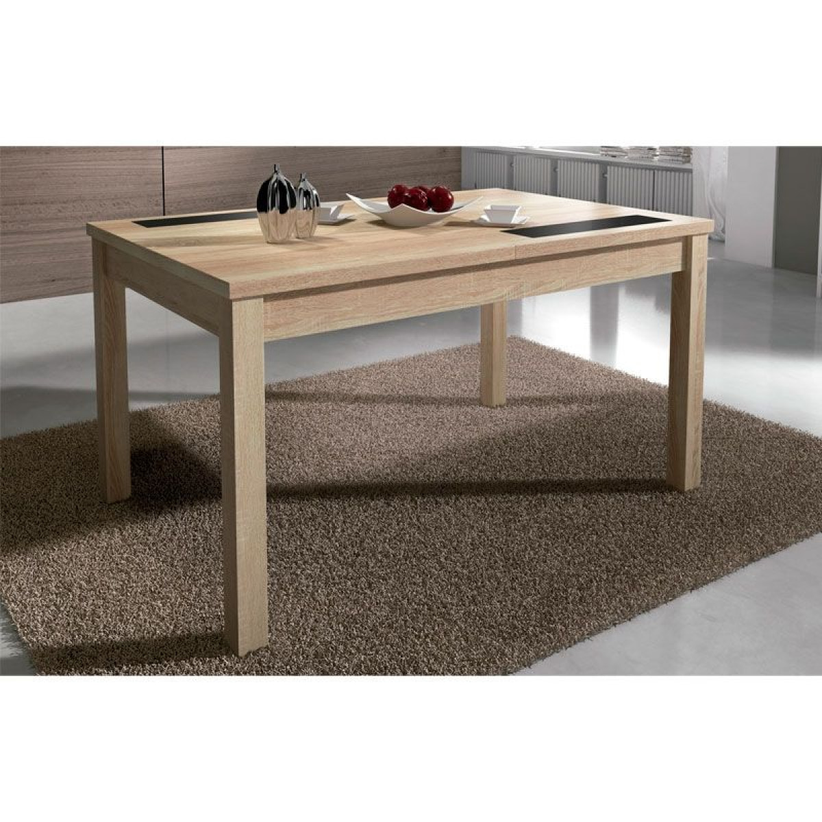 Mesa de comedor extensible Nuka Cambria