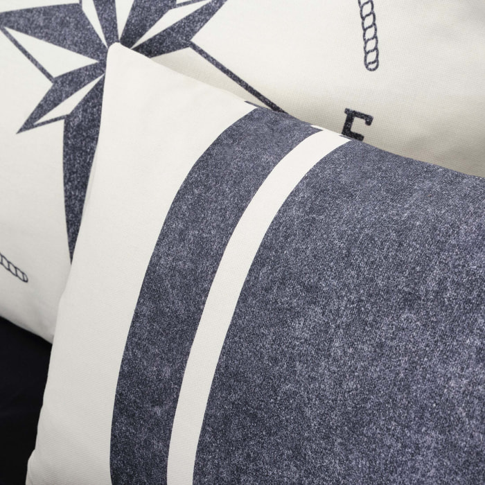 Housse de coussin 100 % coton 50x50 cm Gandía A