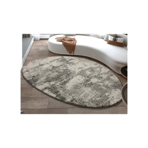 REFLEX PIEDRA Alfombra abstracta forma irregular gris, 194 X 290 cm.
