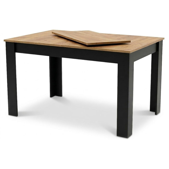 Tavolo allungabile Craft rovere e nero