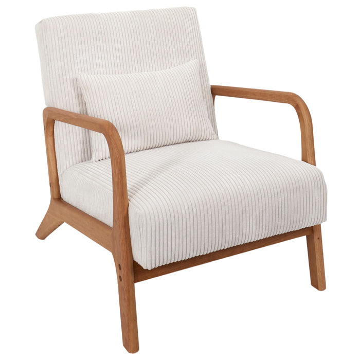Fauteuil Salon Cotele Scott Beige