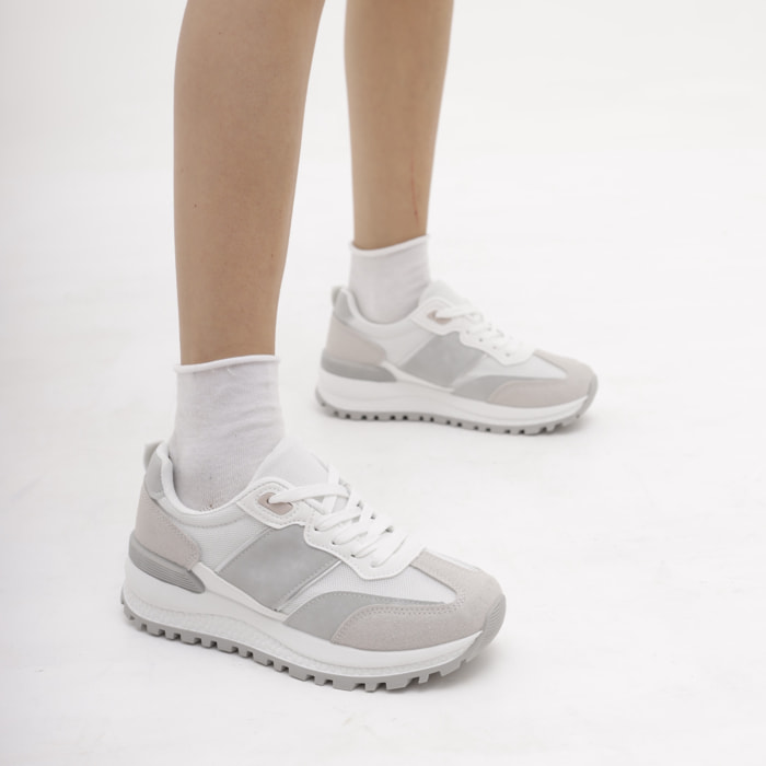 SNEAKERS RUNNING CHOCOLA' GRIGIO